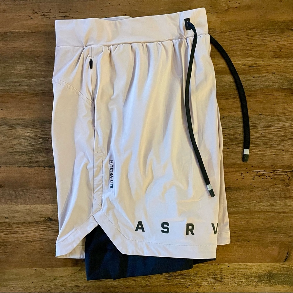 Mens L, ASRV 7” w Liner Terra Lite Beige Shorts DSG 0652 (Reflective) MSRP $128 - Picture 6 of 7